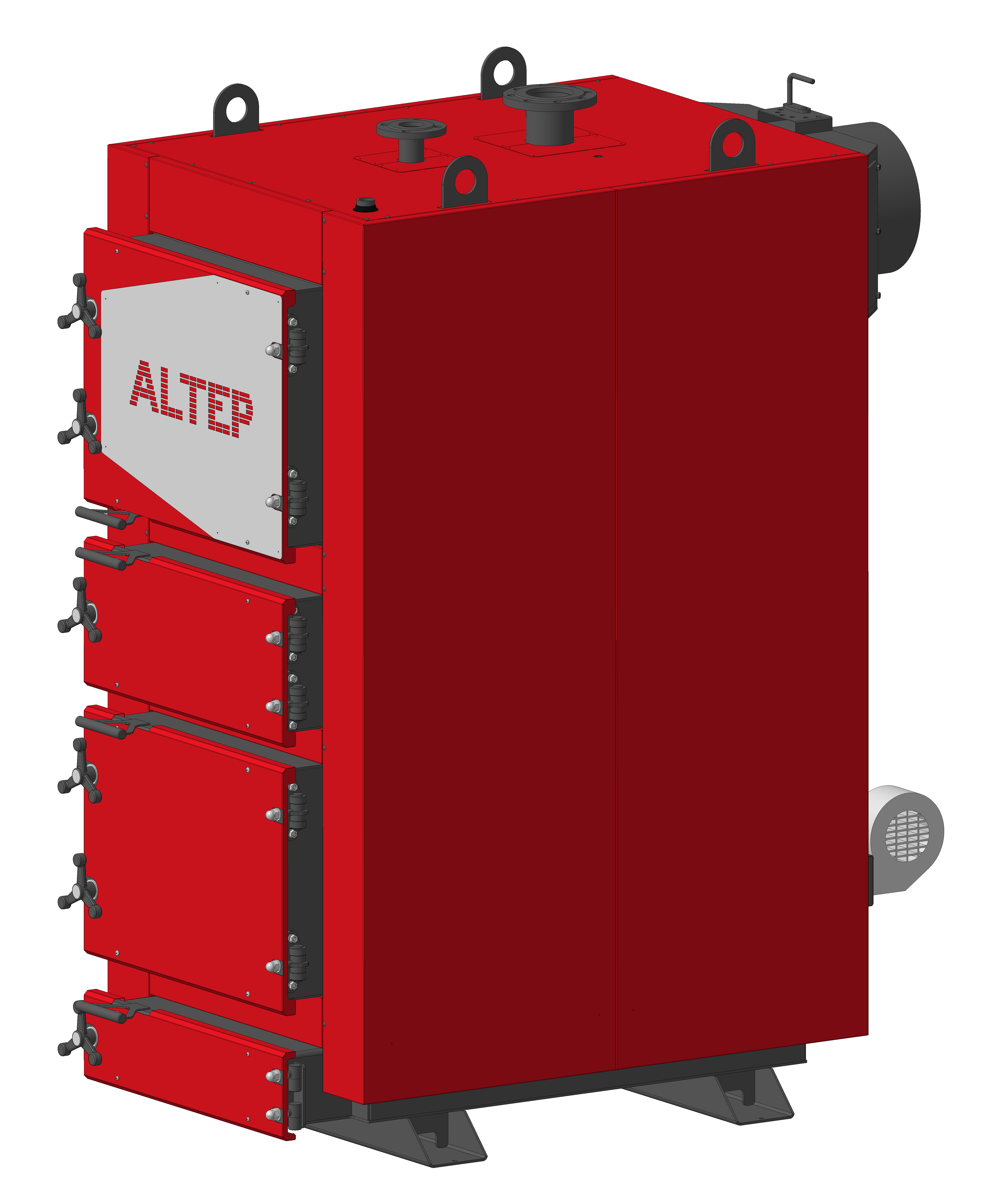Котел опалювальний твердопаливний водогрійний "ALTEP" KT-2E-N-220 кВт (DUO UNI Plus комплект)